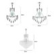 6/9 Light Modern Crystal Pendant Light Round Ceiling Lighting Fixture for Hotel