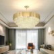 Crystal Round Hanging Ceiling Light Modern Pendant Light for Living Room Hotel