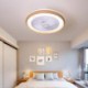 Intelligent Ceiling Fan with Stepless Dimming Light for Kitchen, Dining Room, and Bedroom Decoration