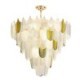 Crystal Elegant Leaf Pendant Light Living Room Ceiling Pendant Light