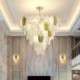 Crystal Elegant Leaf Pendant Light Living Room Ceiling Pendant Light