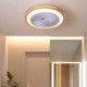 Intelligent Ceiling Fan with Stepless Dimming Light for Kitchen, Dining Room, and Bedroom Decoration