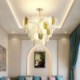 Crystal Elegant Leaf Pendant Light Living Room Ceiling Pendant Light