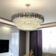 Contemporary Ceiling Light Fixtures for Living Room Dining Room with Crystal Pendant Light