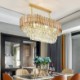 Luxury Oval Ceiling Light with Modern Crystal Pendant Light for Villa Hotel Living Room