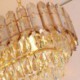 Luxury Oval Ceiling Light with Modern Crystal Pendant Light for Villa Hotel Living Room