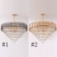 Ceiling Lighting Fixture with Modern Crystal Pendant Light for Living Room Hotel Bedroom
