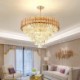 Ceiling Lighting Fixture with Modern Crystal Pendant Light for Living Room Hotel Bedroom