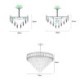 Round Crystal Pendant Light Luxury Crystal Pendant Light Round Ceiling Lighting for Living Room Hotel