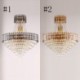 Hanging Light for Living Room Hotel Modern Gold Crystal Pendant Lighting