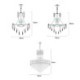 Hanging Light for Living Room Hotel Modern Gold Crystal Pendant Lighting