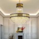 Ceiling Light with Modern Crystal Pendant Light for Living Room Hotel Dining Room