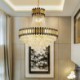 Ceiling Light with Modern Crystal Pendant Light for Living Room Hotel Dining Room