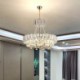 Modern Ceiling Light Hanging Light For Living Room Hotel White Crystal Pendant Light