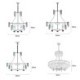 Modern Ceiling Light Hanging Light For Living Room Hotel White Crystal Pendant Light