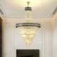 Crystal Ceiling Light Fixture For Living Room Hotel Luxurious Pendant Light
