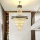 Crystal Ceiling Light Fixture For Living Room Hotel Luxurious Pendant Light