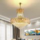 European Crystal Pendant Light Modern Ceiling Lamp for Dining Room and Living Room