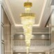 Ceiling Light Fixture Livingroom Hotel Lobby Modern K9 Crystal Pendant Lamp