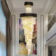 Ceiling Light Fixture Livingroom Hotel Lobby Modern K9 Crystal Pendant Lamp