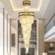 Modern Spectacular K9 Ceiling Light Living Room Hotel Crystal Pendant Light