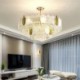 Living Room Hotel Luxurious Leaf Pendant Light Crystal Ceiling Light Fixture