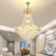For Living Room Lobby Modern Crystal Pendant Light Round Ceiling Lighting Fixture