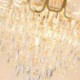 For Living Room Lobby Modern Crystal Pendant Light Round Ceiling Lighting Fixture