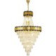 For Living Room, Luxurious Gold Pendant Light Crystal Ceiling Light Fixture