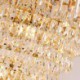 For Living Room, Luxurious Gold Pendant Light Crystal Ceiling Light Fixture