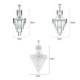 Elegant Hanging Light For Living Room Bedroom Conical Crystal Pendant Light