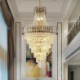 Elegant Hanging Light For Living Room Bedroom Conical Crystal Pendant Light