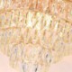 For Living Room Bedroom Modern Elegant Crystal Pendant Light Conical Ceiling Light
