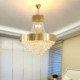 Bedroom Dinning Room Modern Crystal Gold K9 Hanging Pendant Ceiling Light