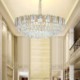 Round Crystal Pendant Light Fixture for Living Room Dining Room