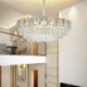 Round Crystal Pendant Light Fixture for Living Room Dining Room