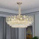 Ceiling Lighting Fixture with Modern Crystal Pendant Light for Living Room Bedroom