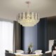 Crystal Round Ceiling Light European Pendant Light for Living Room Dining Room