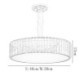 Round Crystal Hanging Lighting Fixture Living Room Bedroom Light Modern Crystal Pendant Light