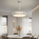 Round Crystal Hanging Lighting Fixture Living Room Bedroom Light Modern Crystal Pendant Light