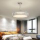 Round Crystal Hanging Lighting Fixture Living Room Bedroom Light Modern Crystal Pendant Light