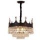 Creative Home Funishing Crystal Hanging Light Modern Fashion Crown Pendant Light