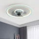 For Dining Room Living Room Macaron Ceiling Fan Light Remote Control Decor Ventilateur