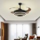 LED Fan Light Creative Inverter Fan Chandelier For Living Room