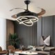 LED Fan Light Creative Inverter Fan Chandelier For Living Room