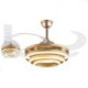 LED Fan Light Creative Inverter Fan Chandelier For Living Room
