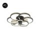 For Living Room Bedroom Ceiling Fans With Light Chandeliers Ventilateur