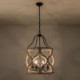 4-Light Lantern Pendant Light in Vintage Style