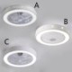 Invisible Ceiling Fan With Light For Restaurant Bedroom Ultra-thin Ceiling Fan Light