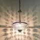 Wrought Iron Black Crystal Chandelier Living Room Kitchen Island Retro Style Crystal Pendant Light